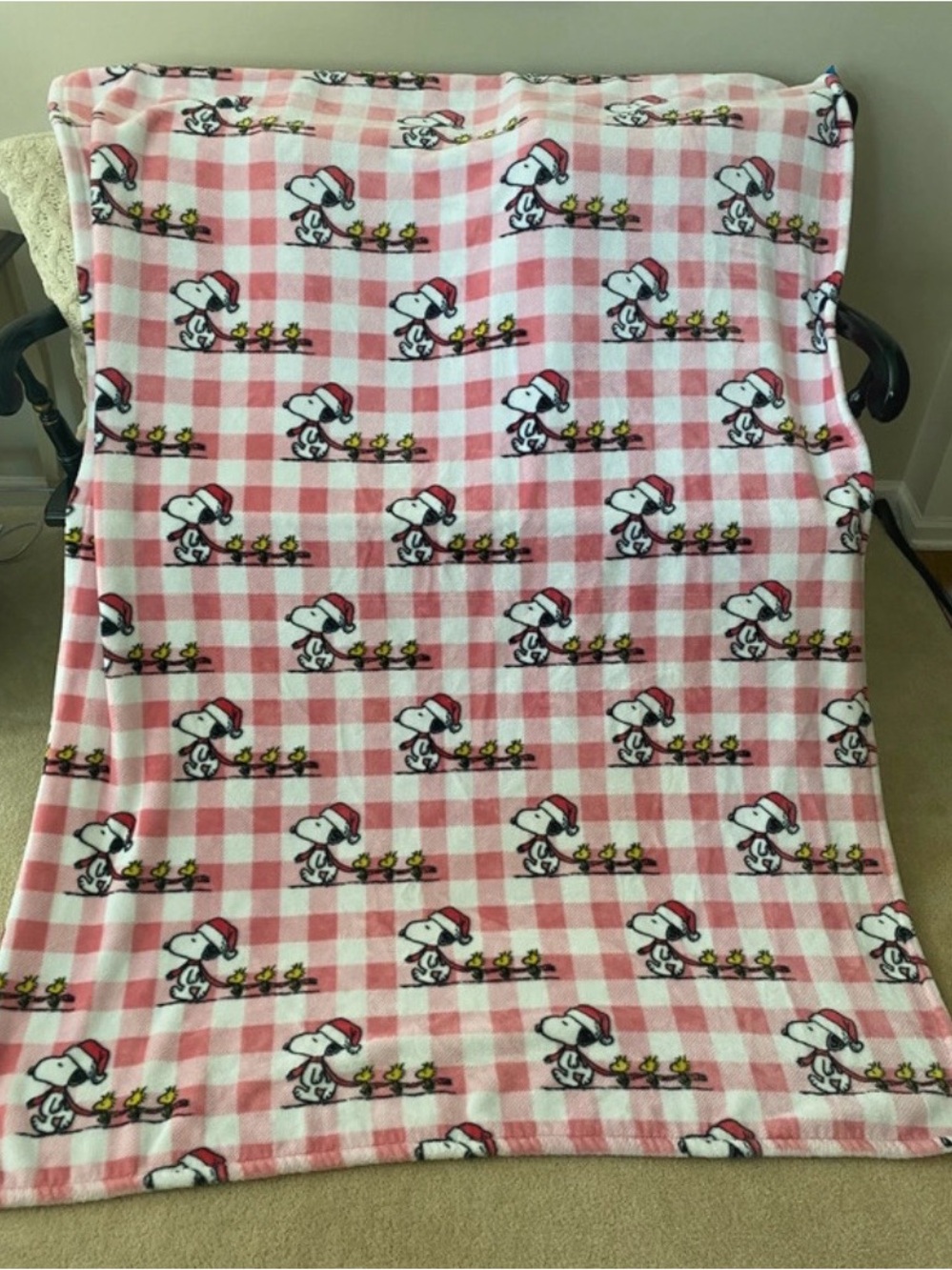 Snoopy Christmas blanket
